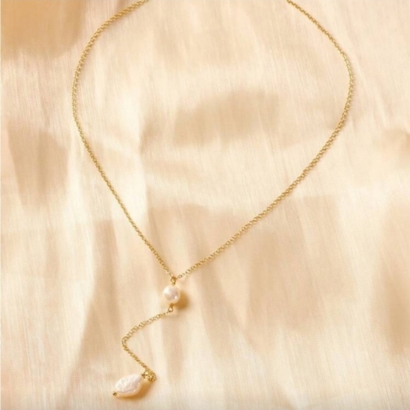 Anthropologie Pearl Y-Necklace - Picture 2 of 2
